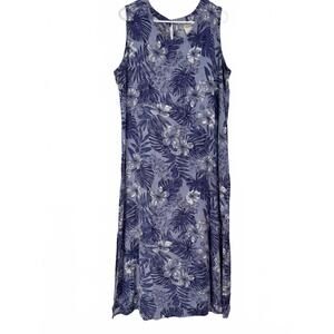 Floral Blue Maxi Dress